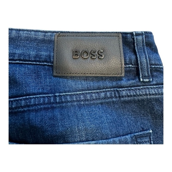 HUGO BOSS Maine Men’s Regular Fit Stretch Blue Jean Pants - Size 36/34 - Picture 4 of 16